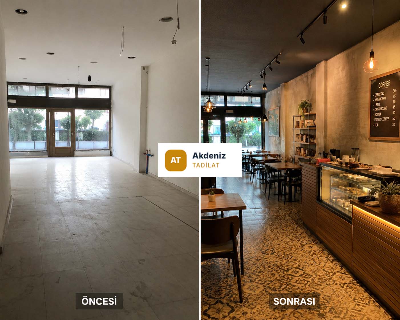 Cafe Tadilatı – Akdeniz Tadilat Antalya