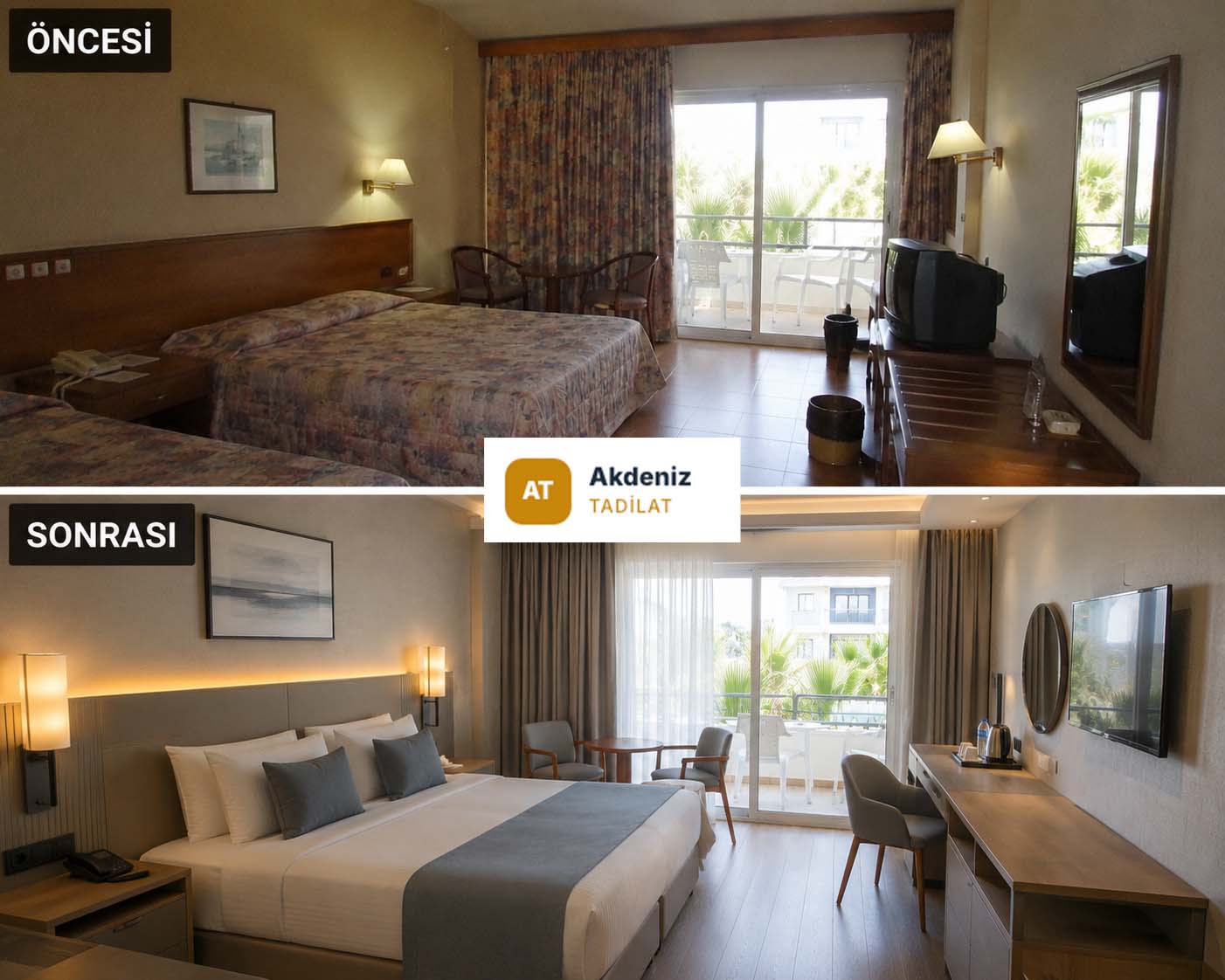 Otel Odası Yenileme – Akdeniz Tadilat Antalya