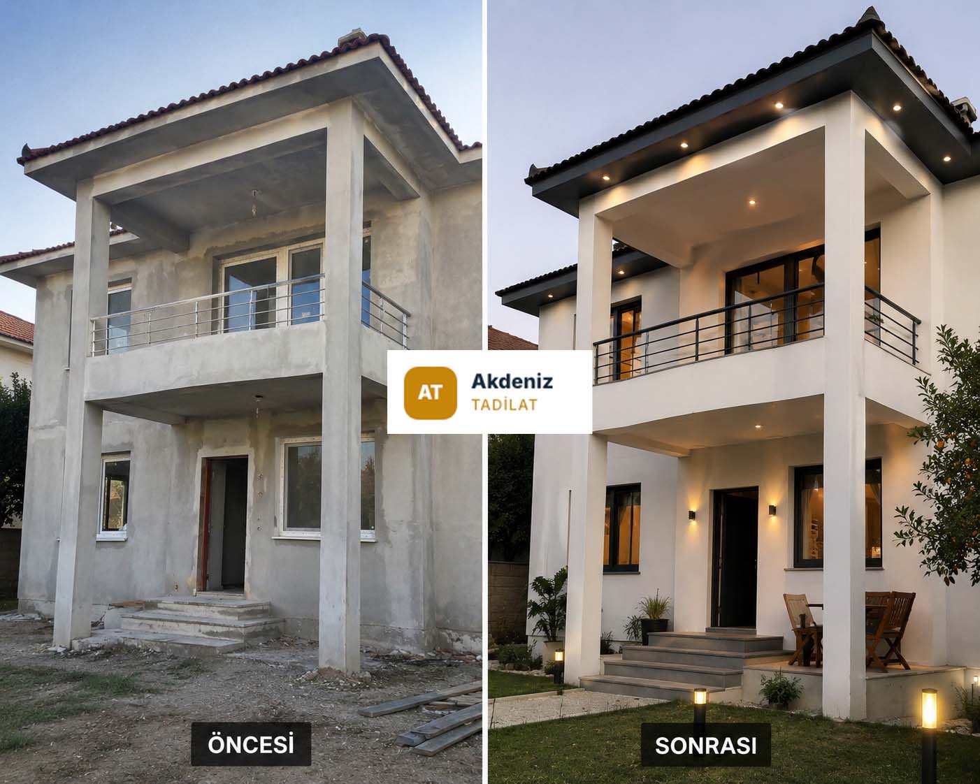 Villa Dış Cephe – Akdeniz Tadilat Antalya