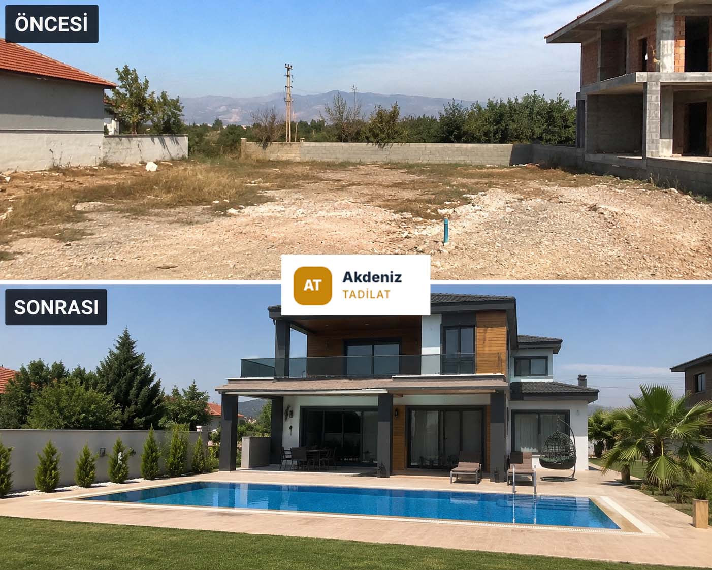 Villa inşaat ve tadilat projesi Antalya